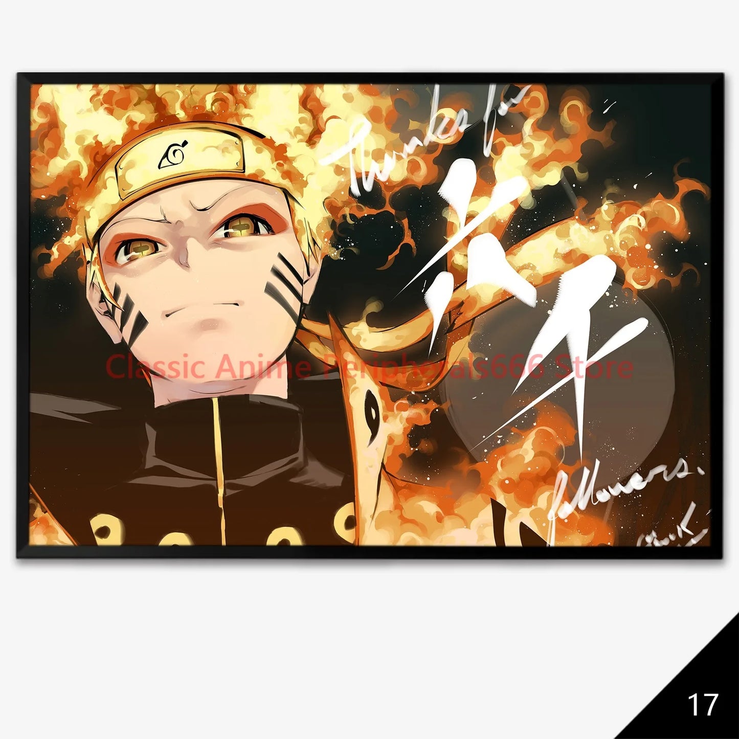NARUTO Anime Poster - Sasuke & Team 7 Wall Art for Bedroom Decor